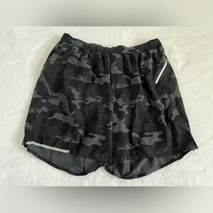 Lululemon Black Camo Men’s Running Shorts